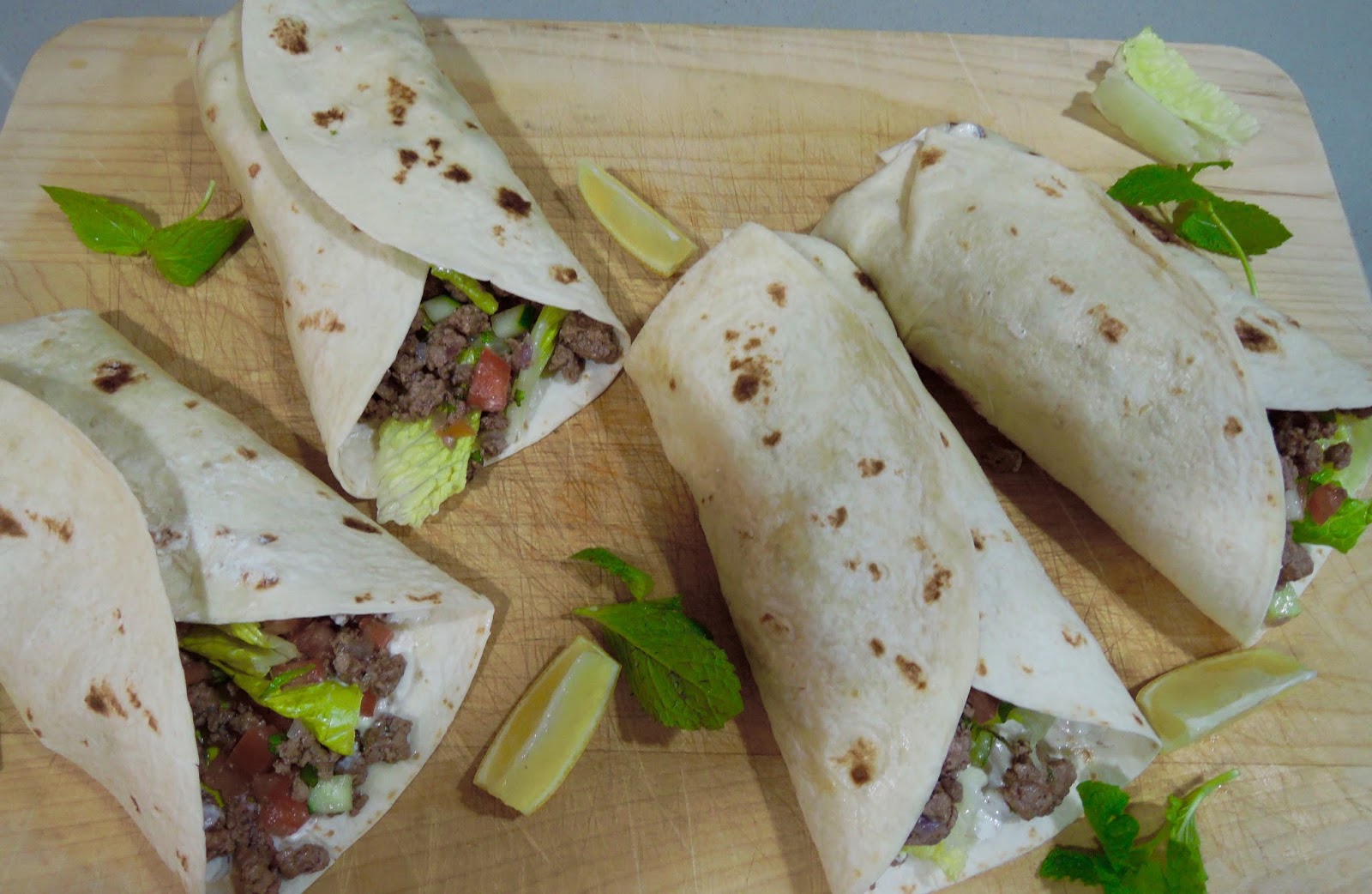 The Briny Lemon Lamb Wraps with Garlicky Yogurt Sauce