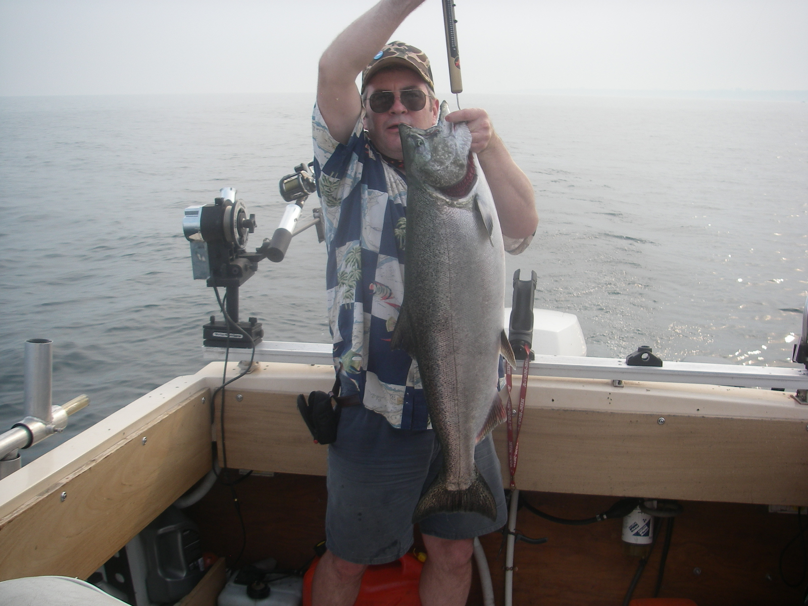 CHARLES WEISS ART LAKE ONTARIO FISHING SPECTACULAR