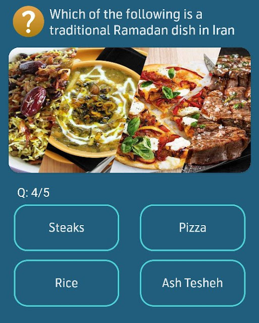 Which of the following is a traditional Ramadan dish in Iran