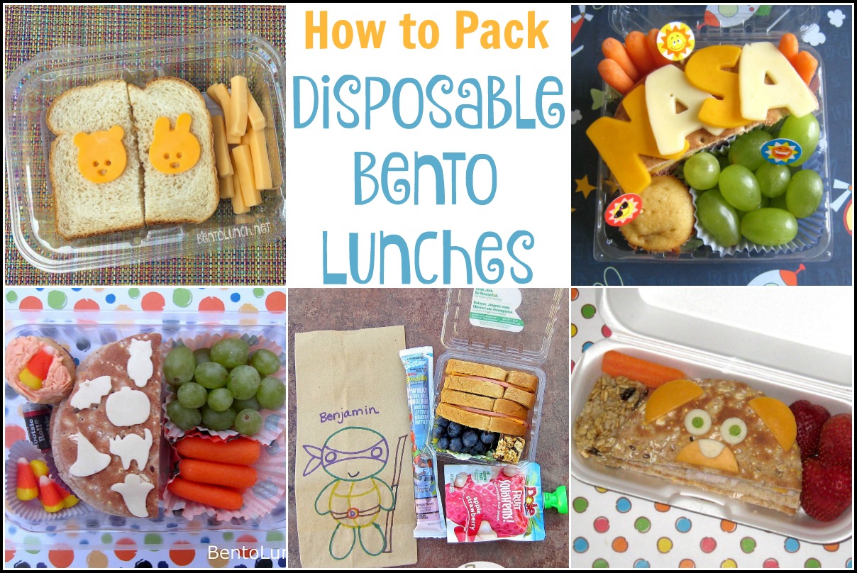 How to Pack Disposable Bento Lunches