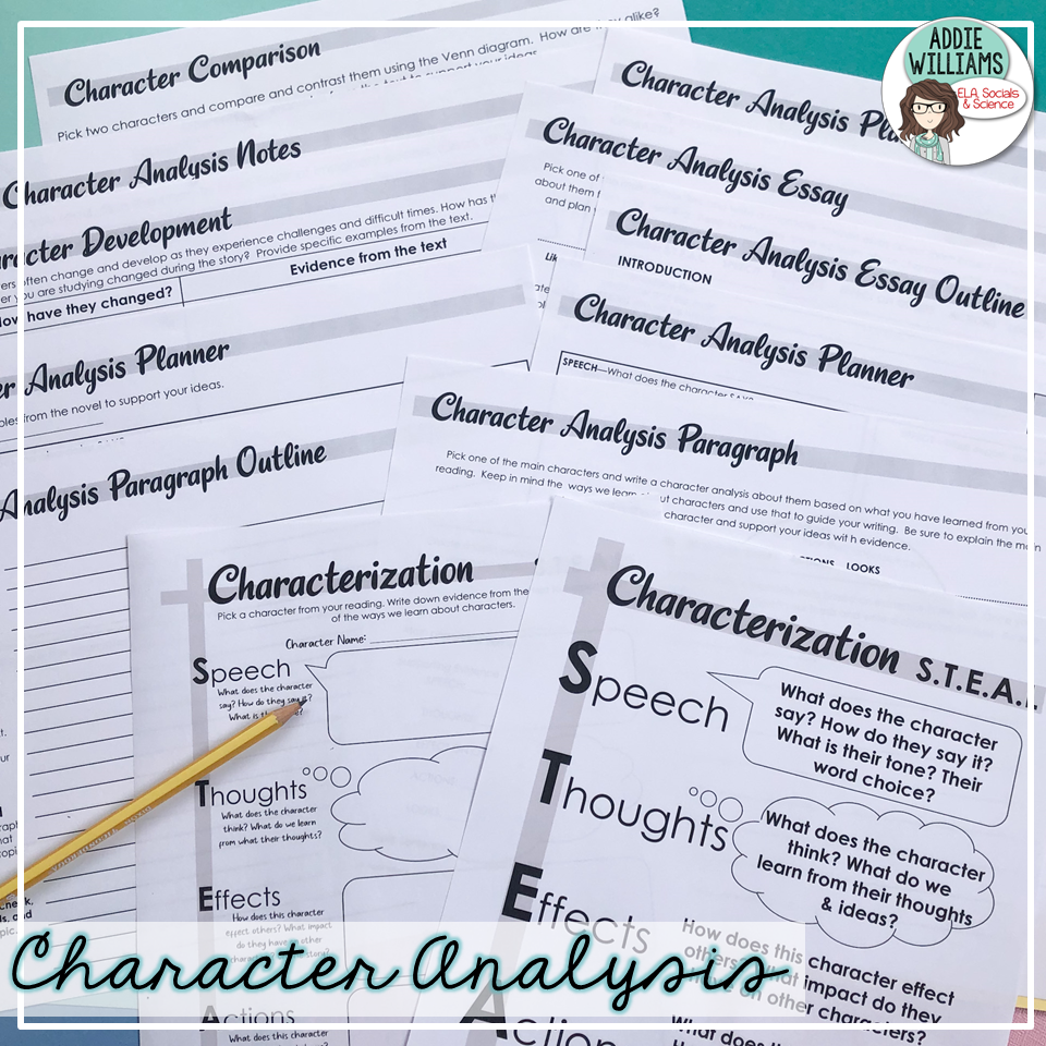 5 Ways To Teach Characterization And Character Analysis The Secondary English Coffee Shop