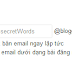 Đăng bài Blogger bằng Email