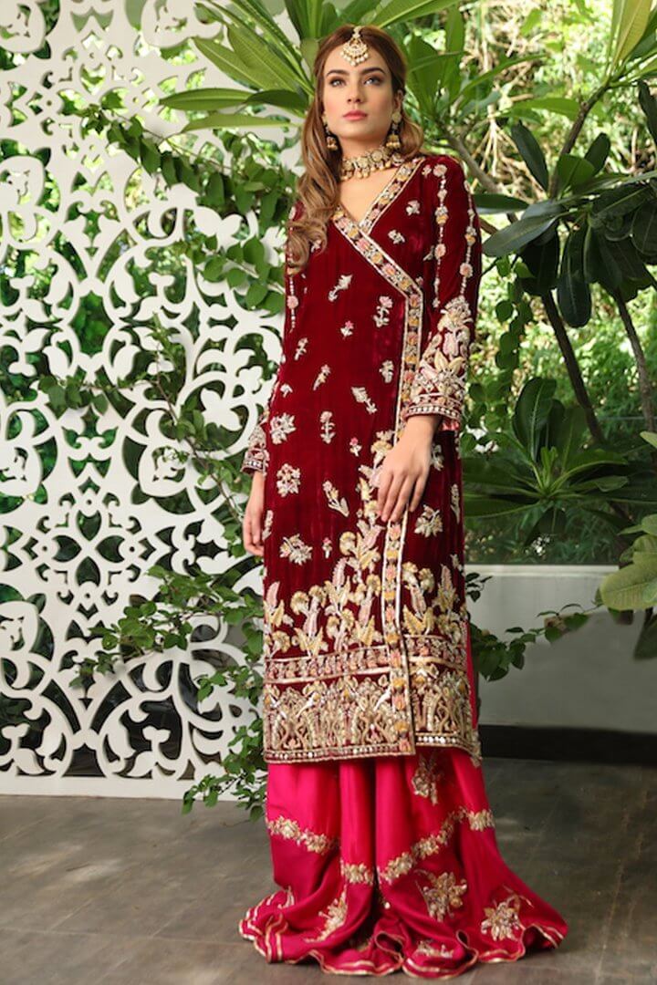 Beautiful stylish Pakistani bridal Mehndi dresses from Sophia collection