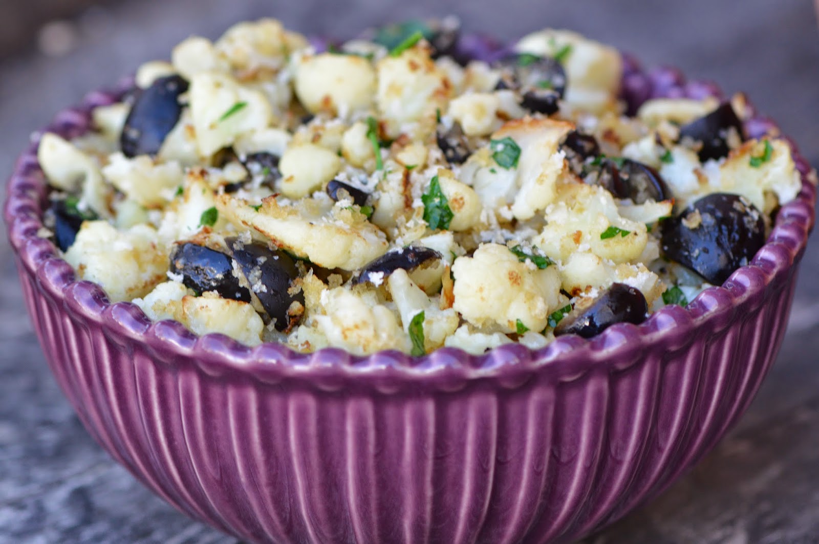 Seared Cauliflower and Olives Erin