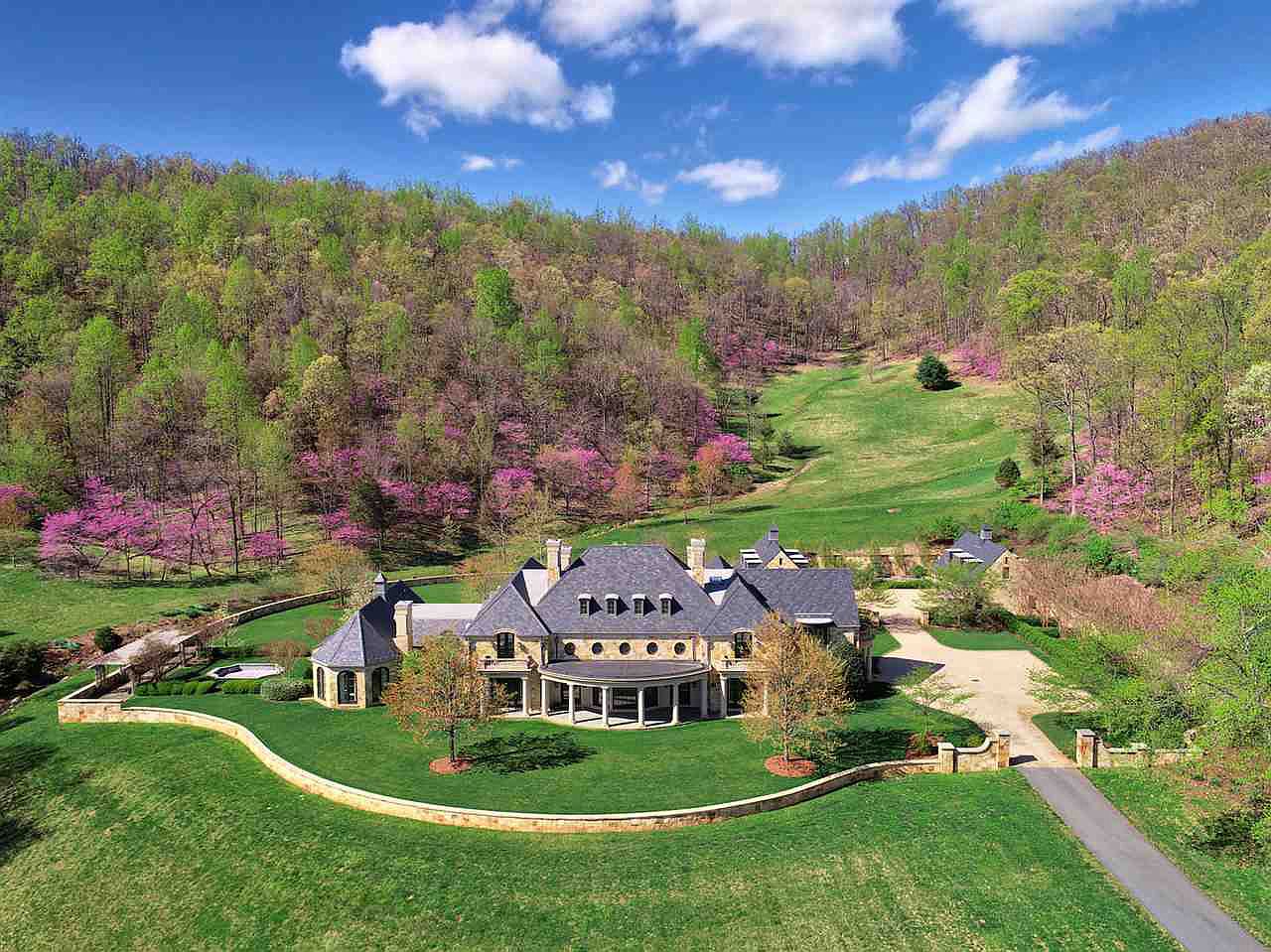 14,000 Square Foot French Country Mansion On 522 Acres In Keswick, VA