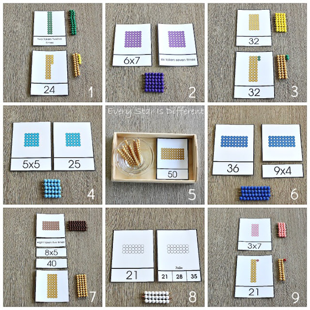 9 Ways to Practice Multiplication Facts the Montessori Way