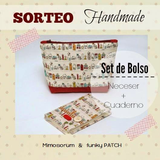 sorteo set de bolso neceser + cuaderno de mimosorum y funkypatch