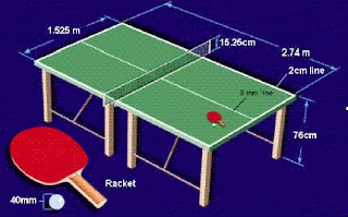 Ukuran Meja Tenis Meja