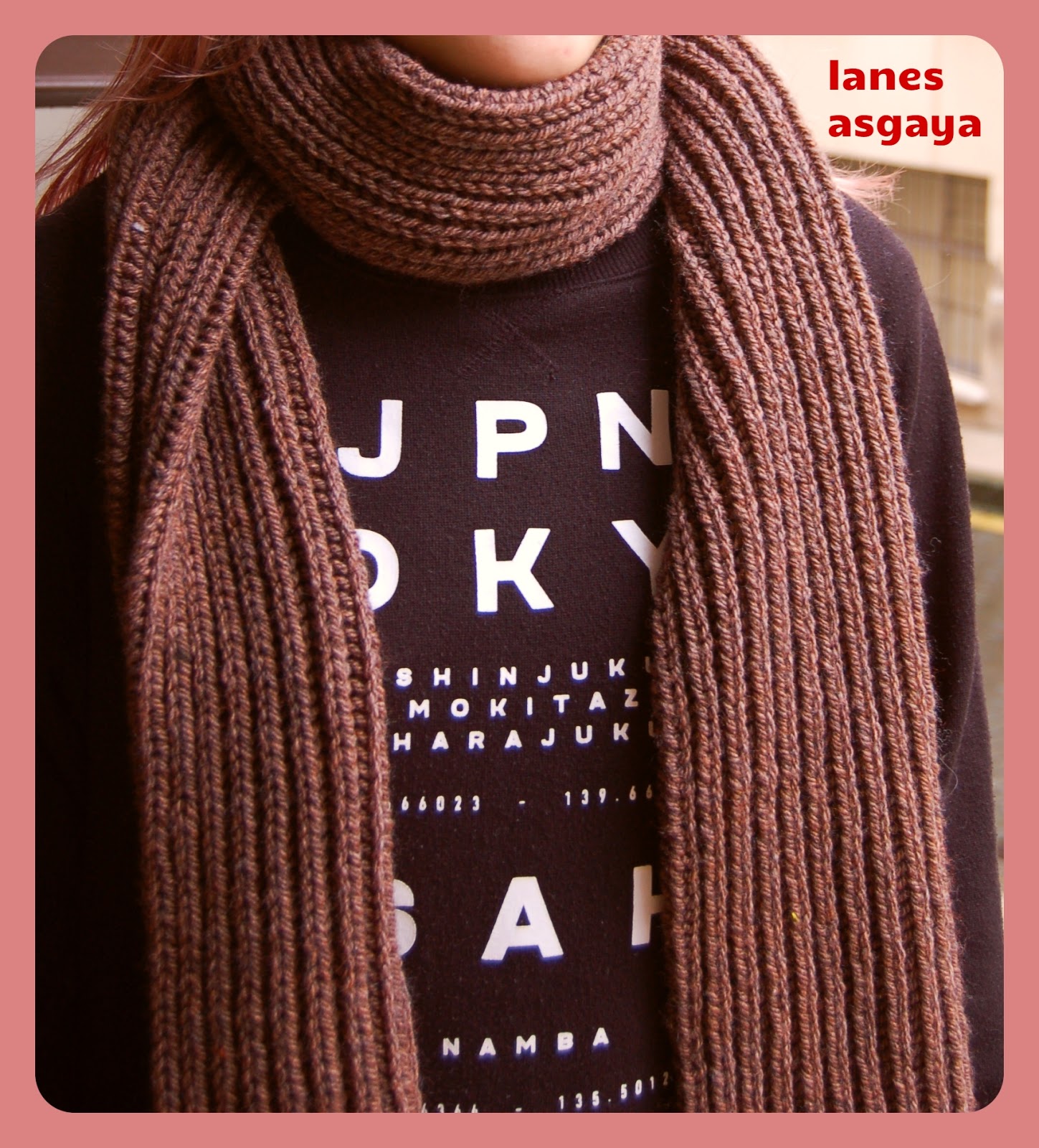 punto ingles bufanda