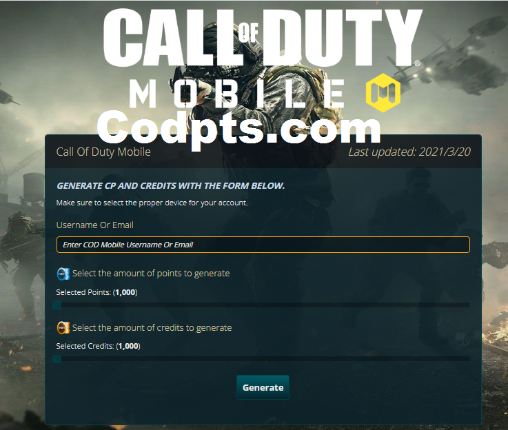 Codpts com || How To Get Free CP COD Mobile From Codpts.com - CMS GALERY