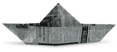 topi menggunakan kertas koran bekas www.simplenews.me