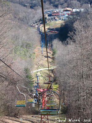 chair lift, view of ober, tennessee chair lift, view of ober, tennessee