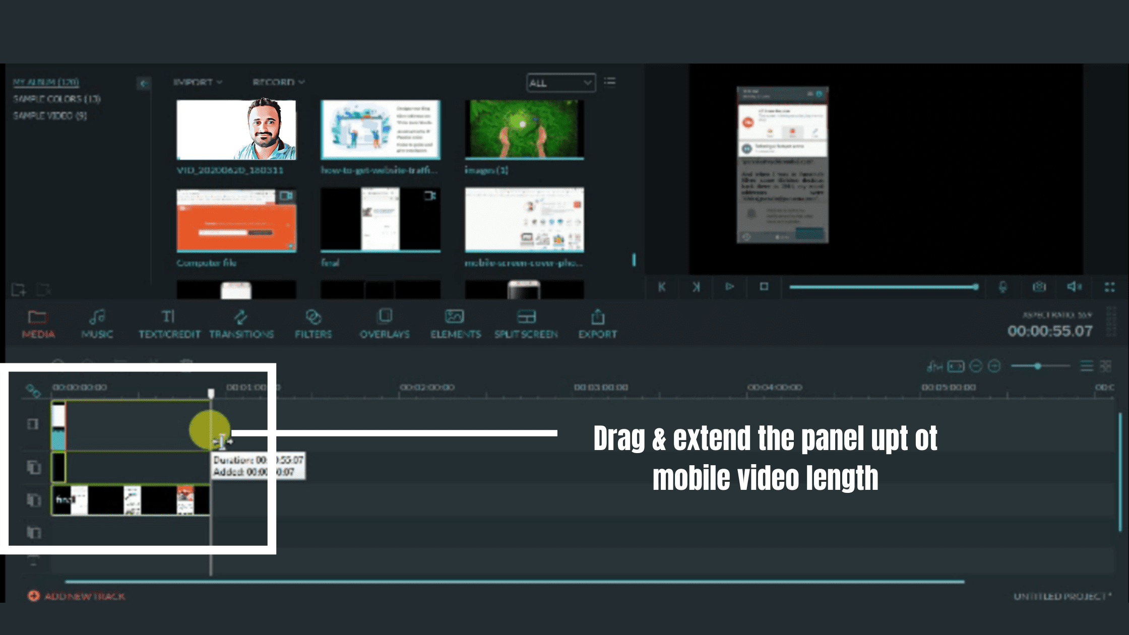 How to Edit Mobile Videos & change the Background?