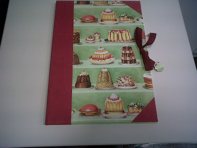 TdC Cartonnage: Carpeta para recetas de cocina