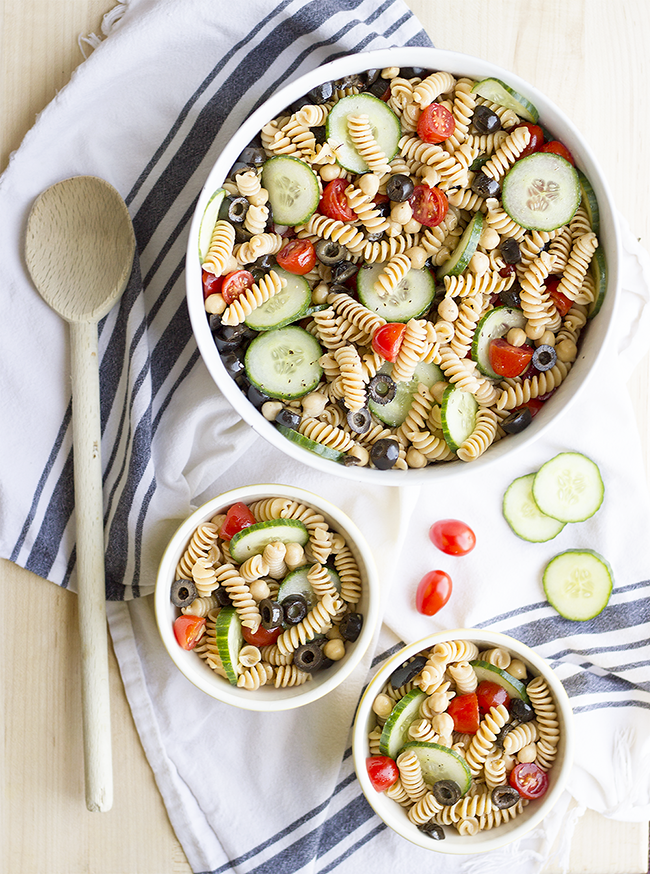 Plant-Based Chickpea Pasta Salad