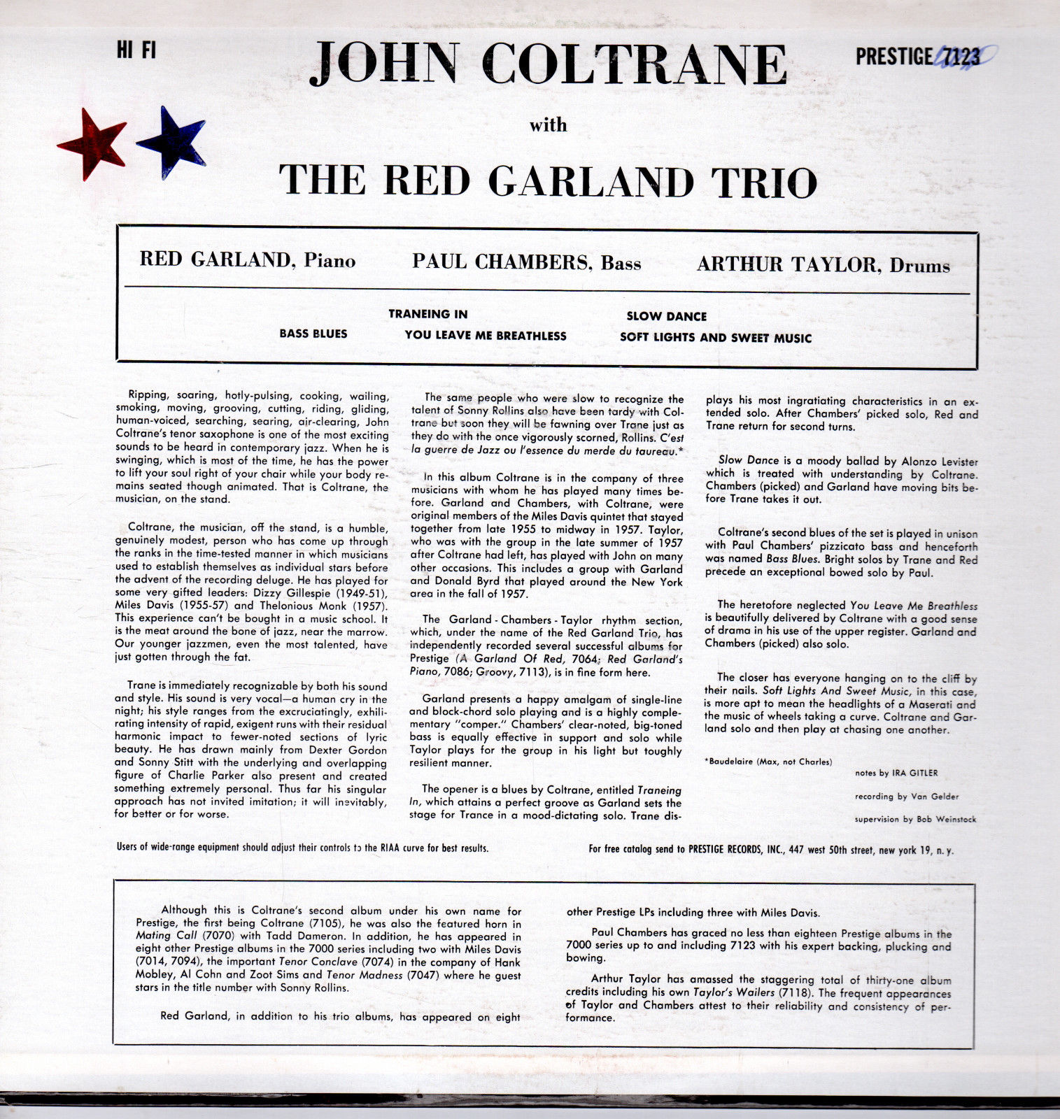 絶妙なデザイン 未開封 高音質LP Garland Red Coltrane John アナプロ