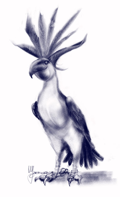 Missing feathers, avsketch by Artmagenta