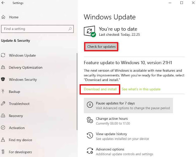 2 Cara Update Windows 10 versi 21H1 Original Mei 2021
