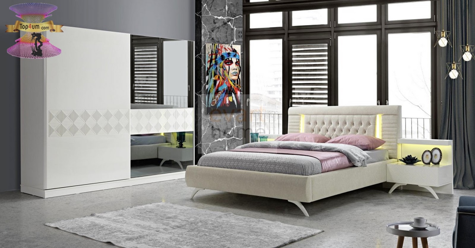 اروع تصميمات جناح غرفة النوم الرئيسية والدريسنج روم 2021 اروع تصميمات جناح غرفة النوم الرئيسية والدريسنج روم 2021