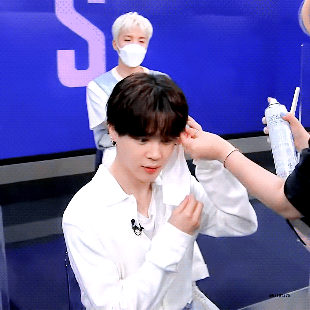 내 갤러리 헤어받는 지민이로 또 한가득ㅠㅠ - 지민(BTS) 카테고리