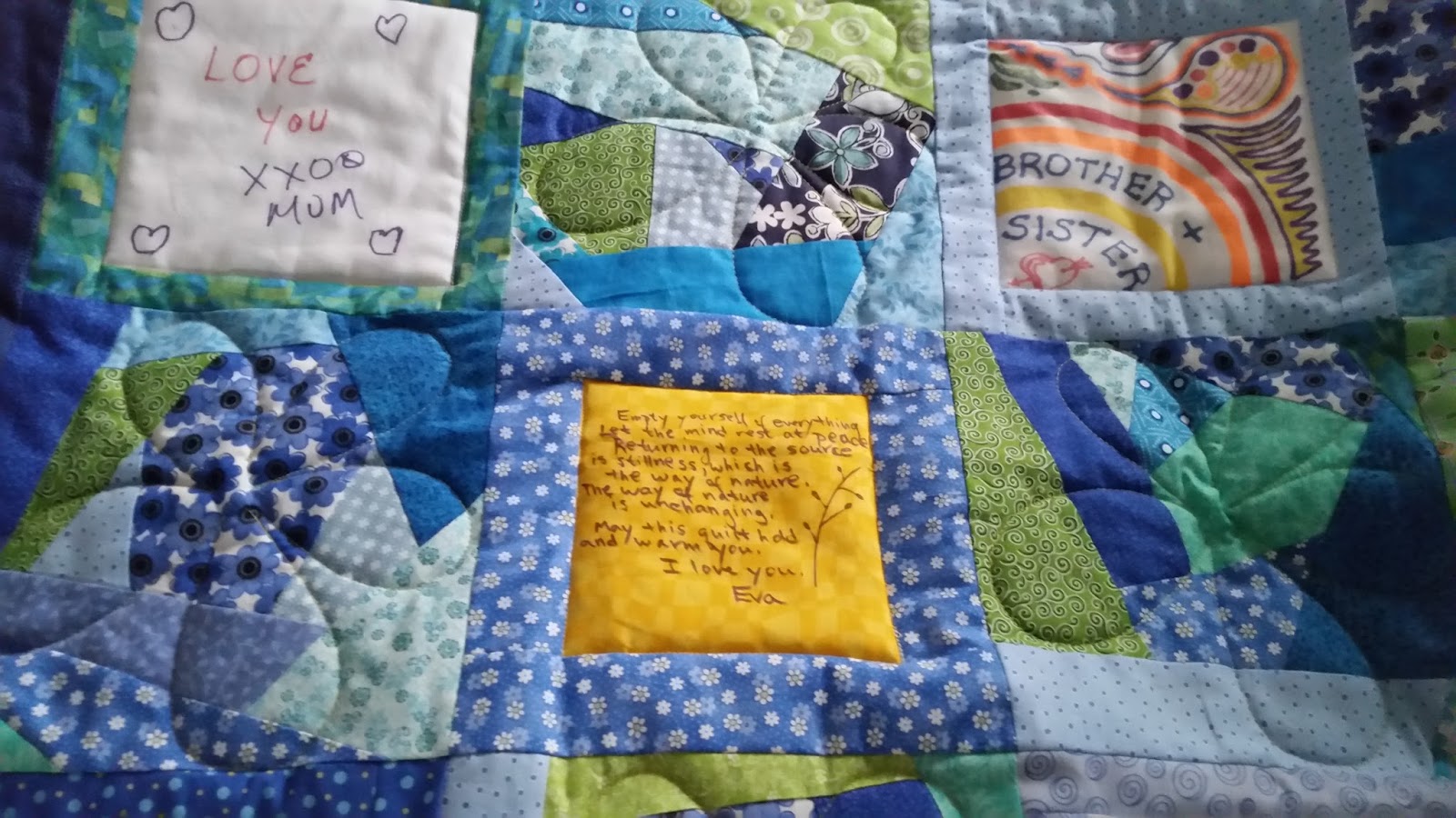 zimmerhouse Personalized Message Quilt for My SisinLaw