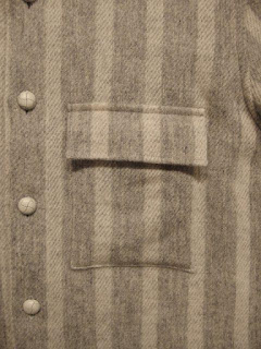 TOUJOURS "C.P.O. Shirt- Striped Scotch Tweed Cloth"