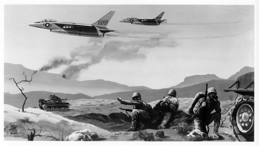 SNAFU! Northrop N102 Fang Concept Drawings.