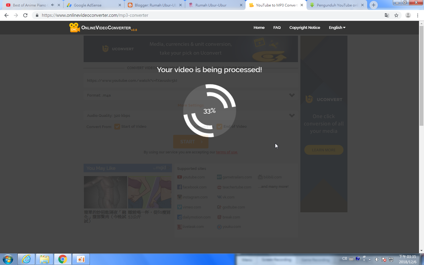 Cara Download / Convert Video dari Youtube ke Audio MP3/MP4A/AAC/FLAC