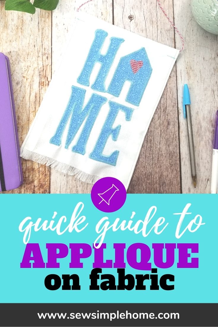 How to Applique Projects + Free Home Applique Design Sew Simple Home