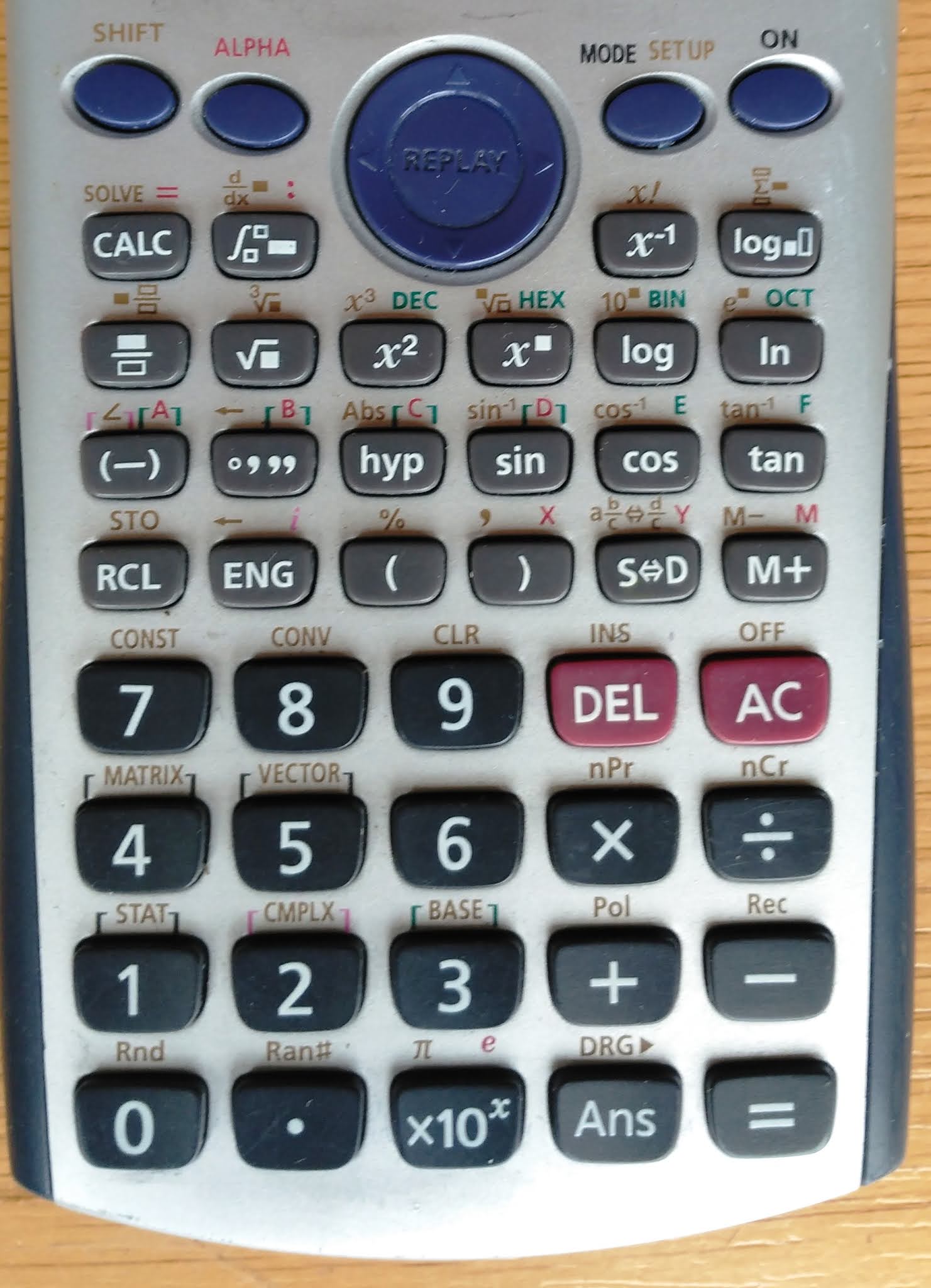 Retro Ordenadores Orty Calculadora Casio Fx 570ES Natural Display 