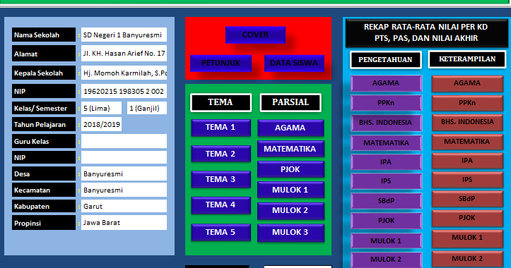 Download Aplikasi Penilaian K13 Pjok Sd Terbaru