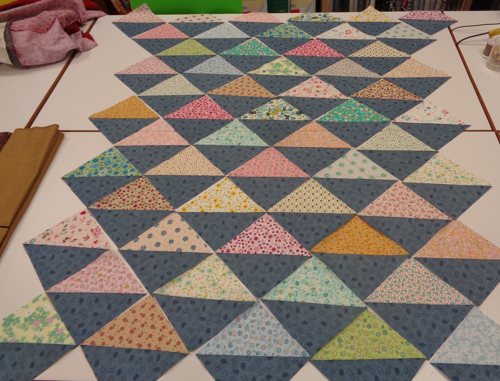 Angie Quilts Half Square Triangles