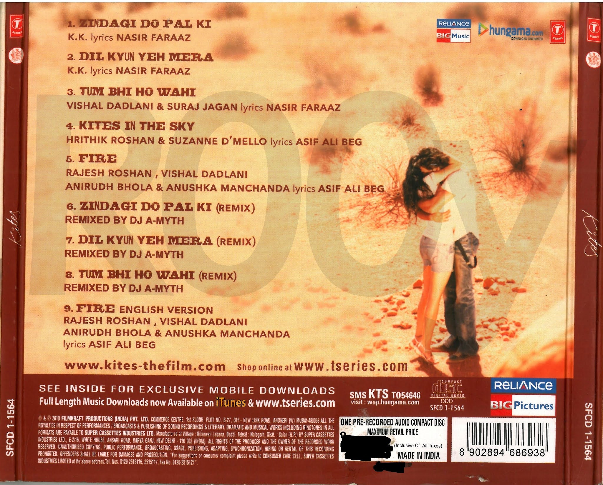 Kites (Original Motion Picture Soundtrack) [2010FLAC] 16 BIT 44.1KHz