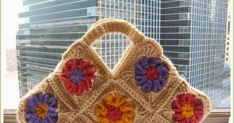 Crochet Dreamz: Floral Bag, Granny Square Bag, Free Crochet pattern