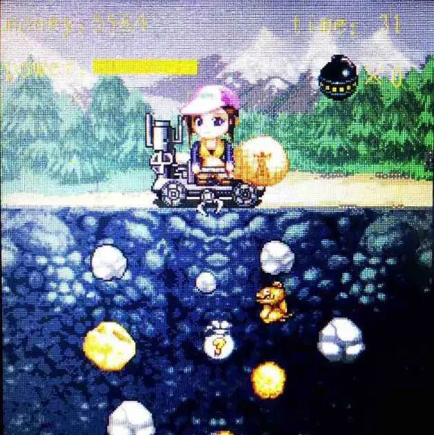 Gold Miner game vxp game for Nokia 220 & 225