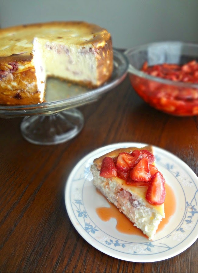 NY Cheesecake with Strawberries