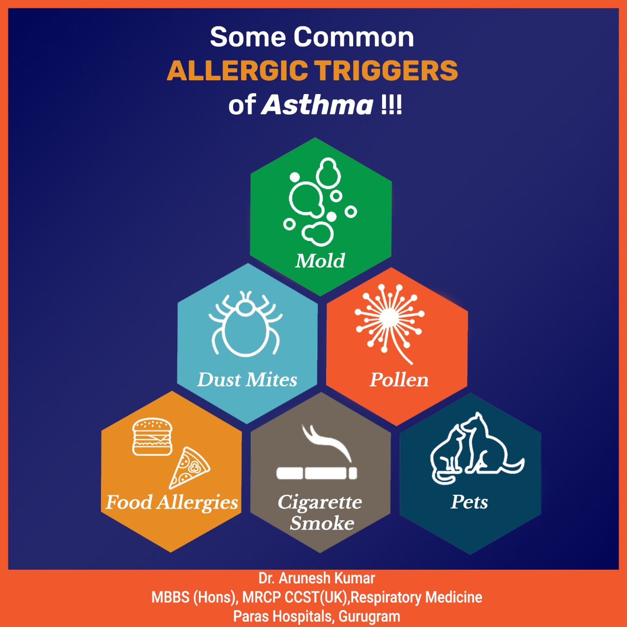 Dr. Arunesh Kumar Pulmonologist Some Common Allergic Triggers of Asthma