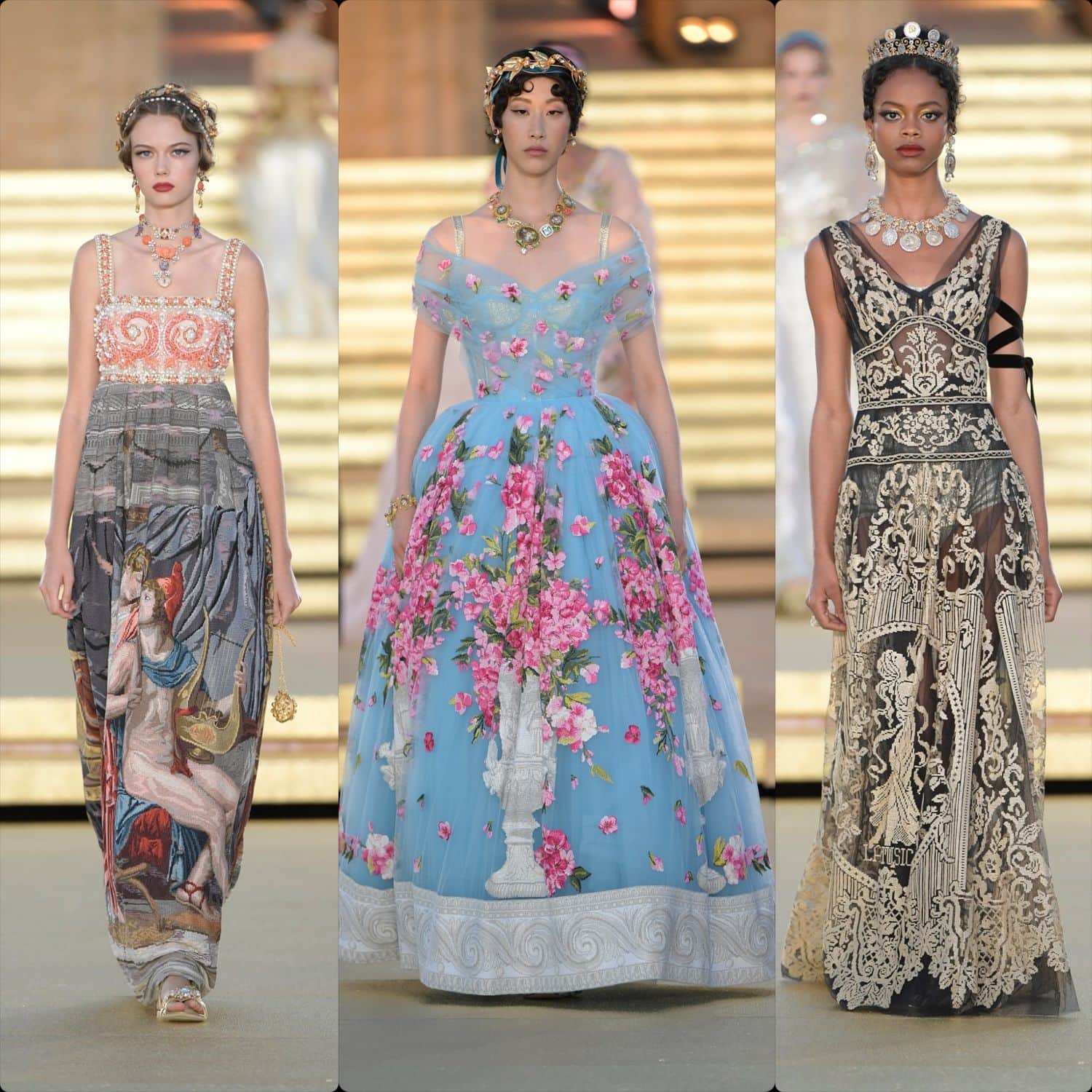 Dolce Gabbana Alta Moda La Scala 2019. RUNWAY MAGAZINE ® Collections.  RUNWAY NOW / RUNWAY NEW | Renaissance fashion, Fashion, Fashion gowns