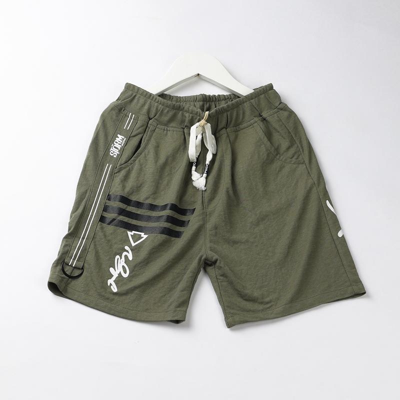 Quần Shorts Bé Trai Cotton Lưng Thun Viền Dây Sọc – GUANGZHOU 158365