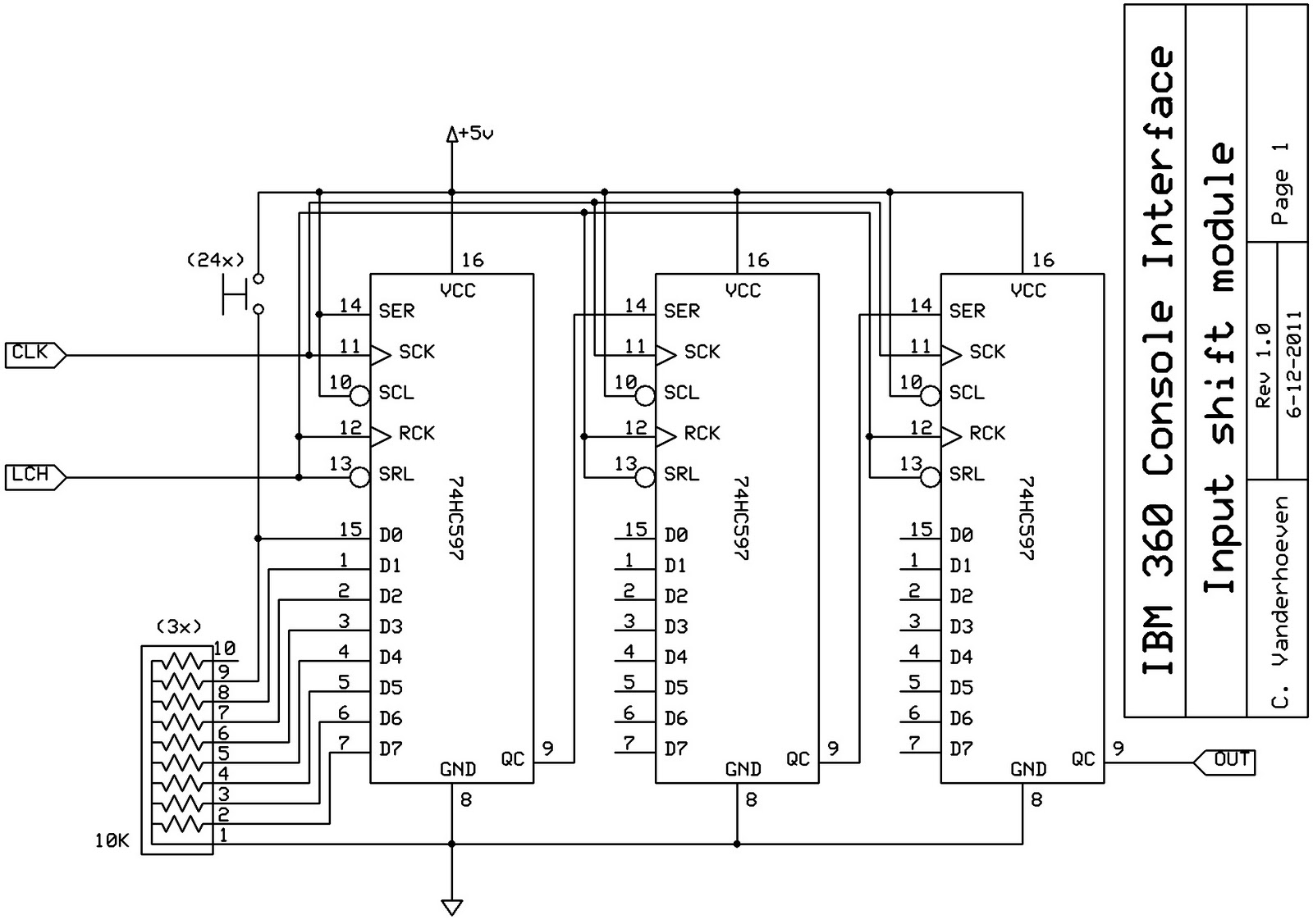 Operation Blinkenlights: Schematics