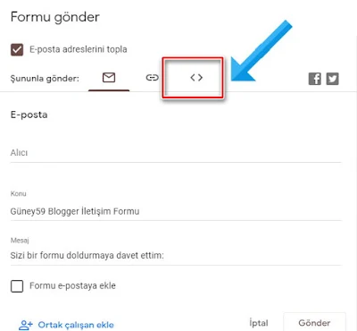 3. Açılan pencerede Ters tırnak <> simgeye dokunun.