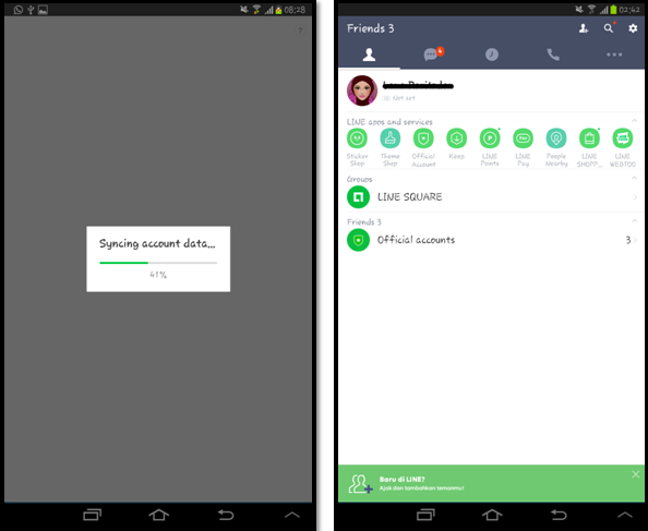 cara logout line di hp Android cara logout line di hp Android