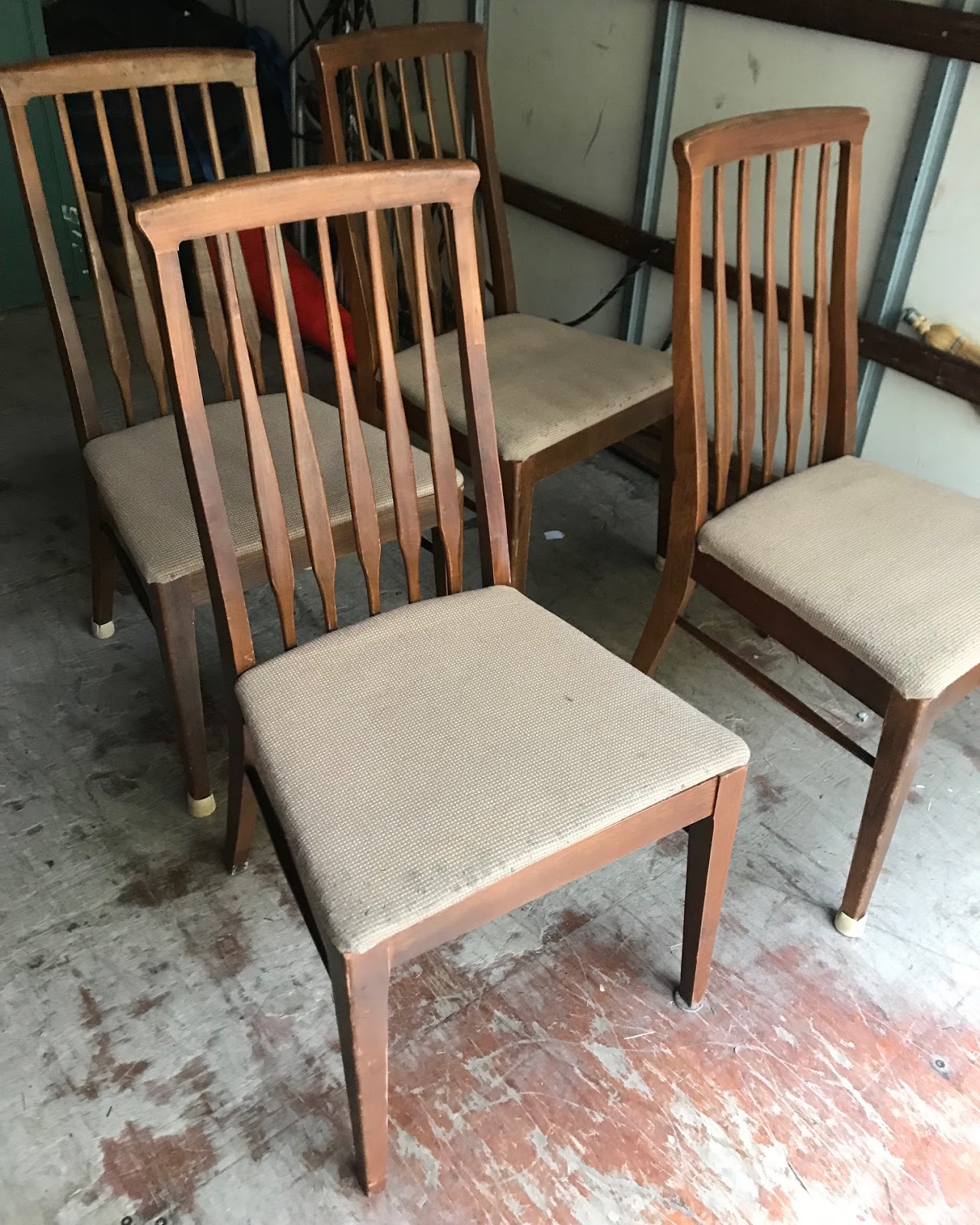 UHURU FURNITURE & COLLECTIBLES **SOLD** 30089 Set of 4 Modern Mission