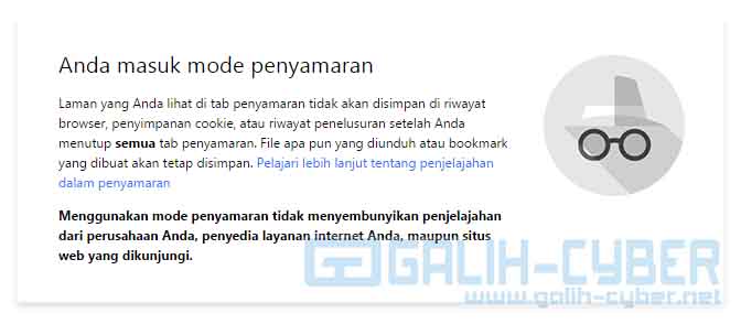 Cara Menggunakan Mode Privasi/Mode Penyamaran di Browser