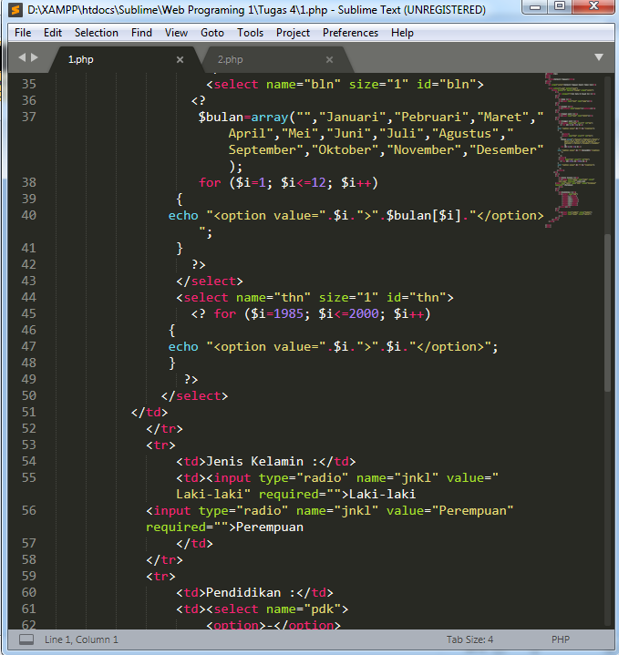 Belajar HTML simple: Cara Membuat "Formulir" dengan Script PHP