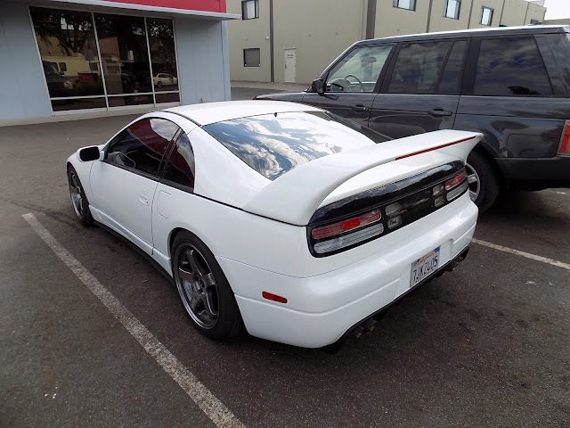 New rear bumper on 1993 Nissan 300ZX Turbo at Almost Everything Auto Body.
