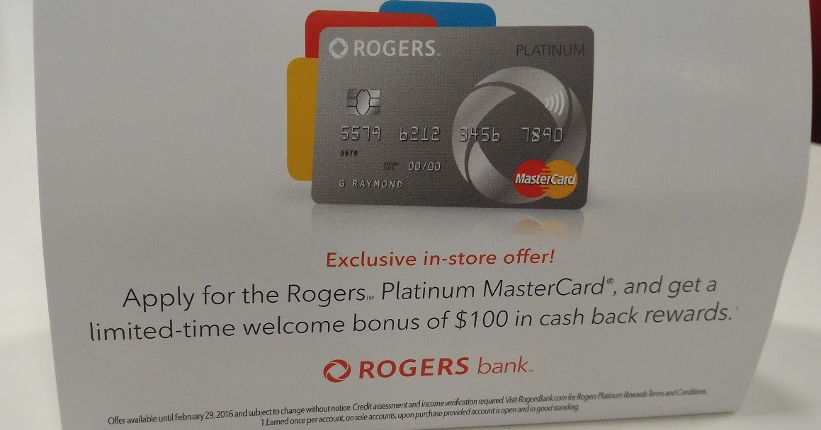 Rogers Platinum MasterCard的100开卡优惠