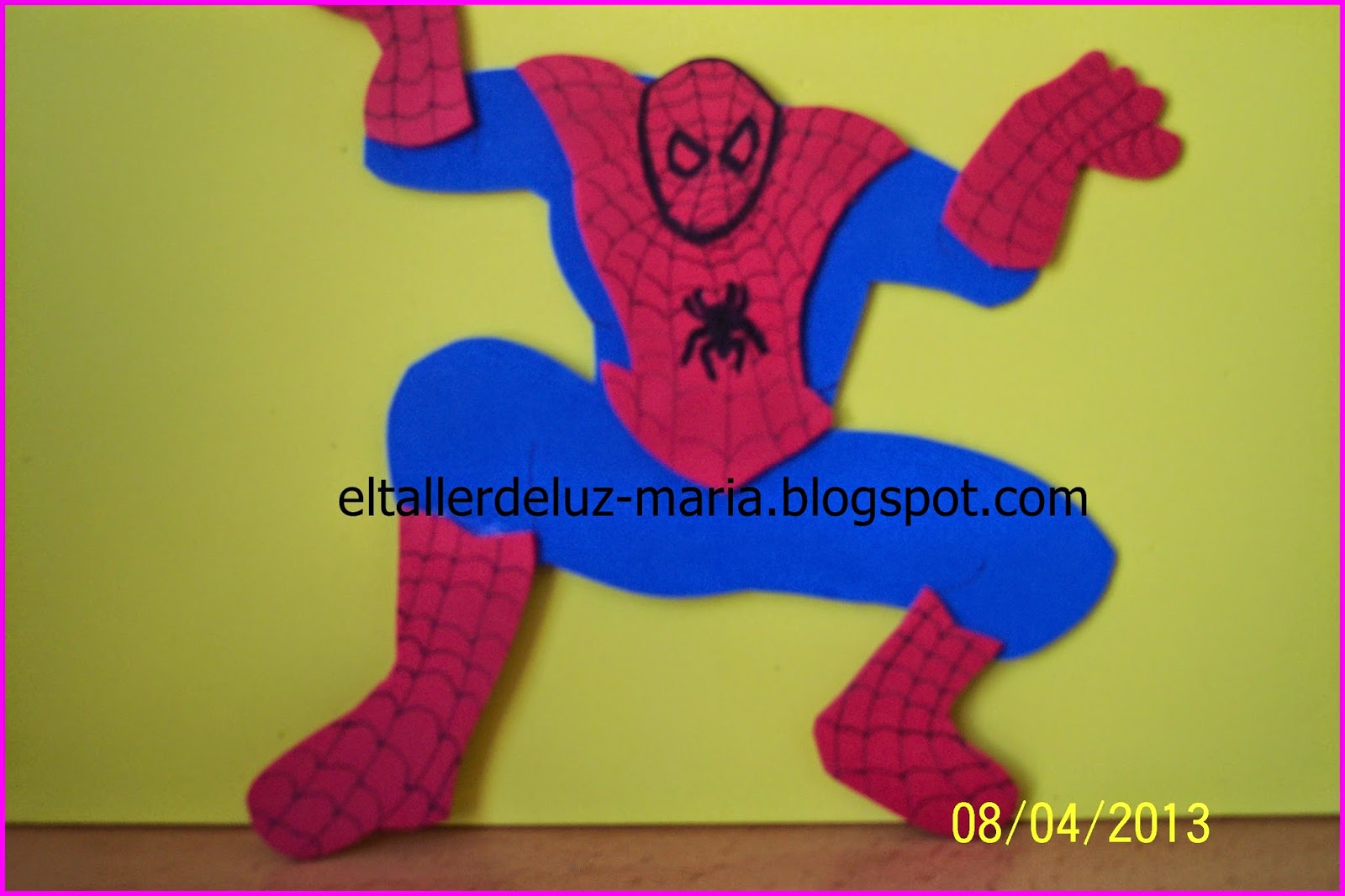 EL TALLER DE LUZ MARIA SPIDERMAN EN GOMA EVA