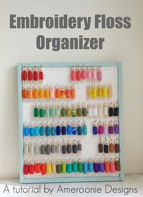 Ameroonie designs diy jessecmault floss organizer using clothespins