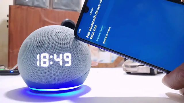 click on vluetooth device name and connect How to Connect Echo Dot with Other Speaker by Bluetooth